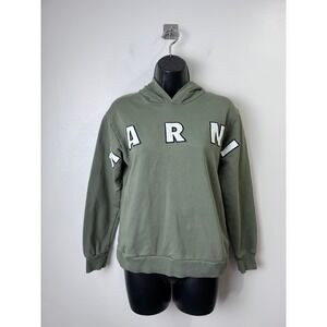 Marni Youth Green Hoodie Logo Applique Sweatshirt Size 12